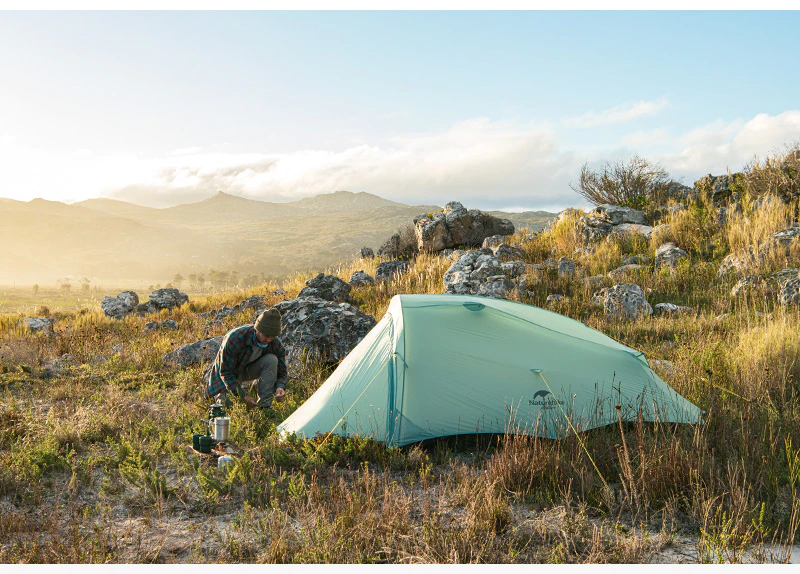 Cheap Goat Tents  New Arrival SHARED 2 Ultralight Outdoor Camping 20D Single Silicone Nylon Waterproof Tent Tents 
